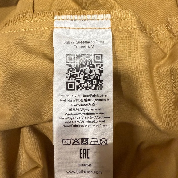 Fjallraven Greenland Trail Trousers. Mens 33/34 (EU50). - Picture 5 of 5